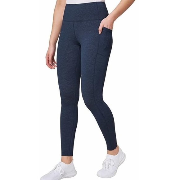 NWoT Mondetta Women High Waist Active Leggings Sargasso Sea Combo Sz M $60 EE228 - Picture 1 of 2